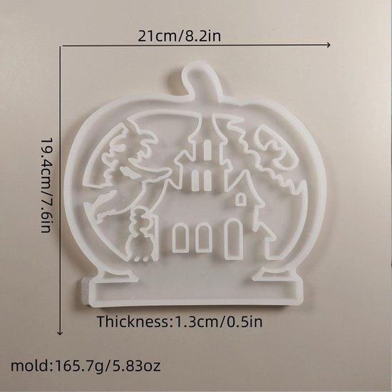 gietvormen Halloween, 2 stuks pompoen siliconen vorm kaarshouder siliconen vorm pompoen met sokkel gietvorm Halloween gipsvormen voor gieten pompoen geest gietvormen siliconen kaarshouder (A — afbeelding 2