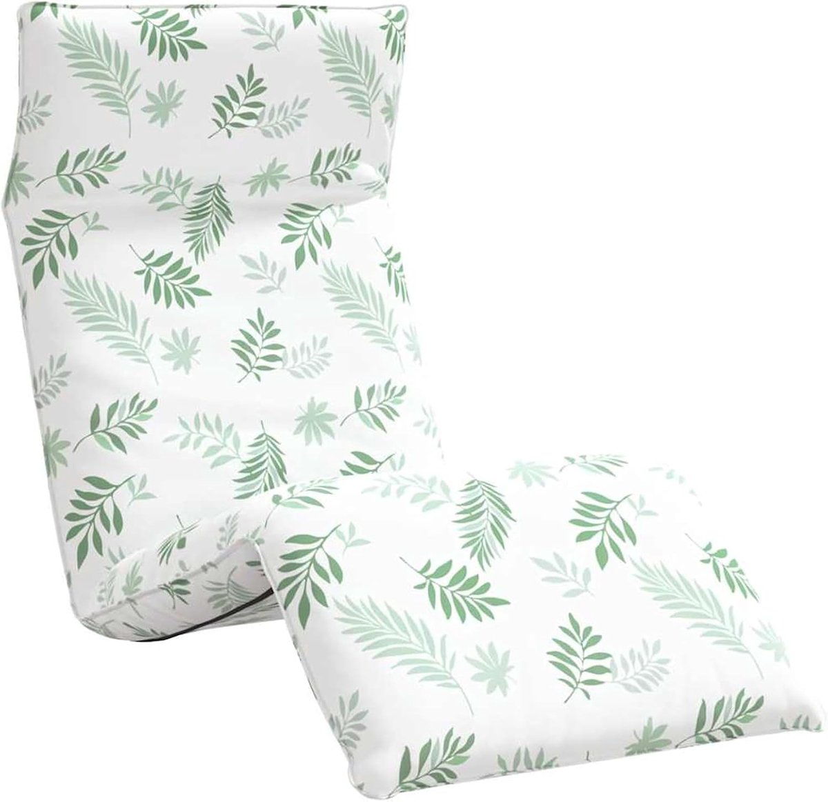 Zonneligstoel, inklapbaar, bladpatroon, 175 x 54 x 8,5 cm, Oxford-stof, outdoor ligstoel, tuinligstoel, strandstoel, tuinligstoel voor tuin, zwembad, strand, erf, camping 4019764