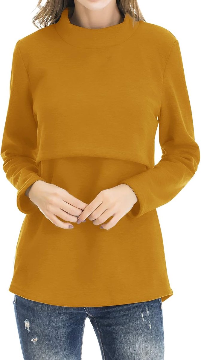 Borstvoeding tops dames winter lange mouwen borstvoeding kleding