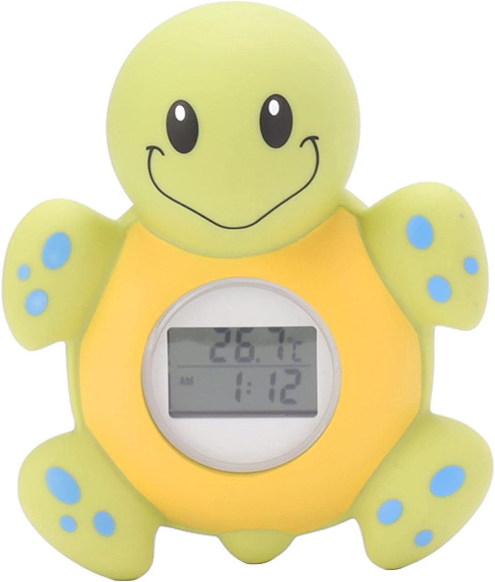 Dailygoods - Baby Badthermometer Schildpad - Slimme Waterthermometer met Alarm