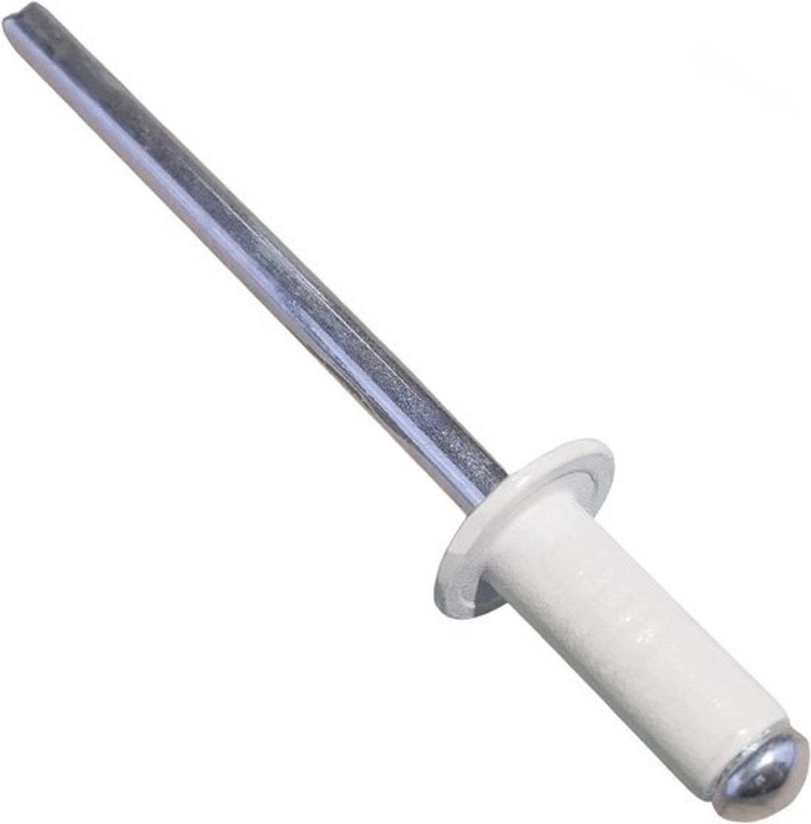 Blindklinknagels - Popnagels metaal - Metaal bevestigen - Niet-verwijderbaar - 4x10 mm - Witgrijs RAL9002