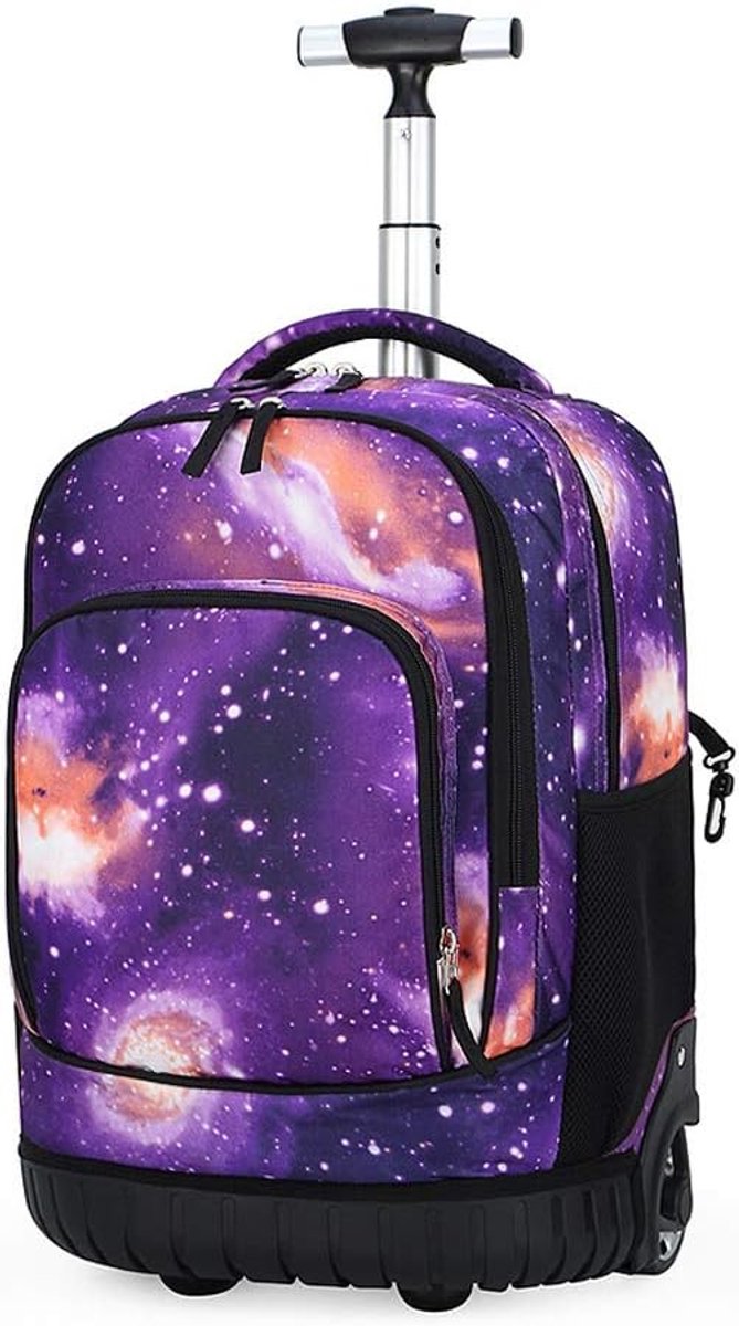 Kinderen jongen trolley rugzak schooltas trolley nylon schooltrolley met wielen rugzakken met wielen