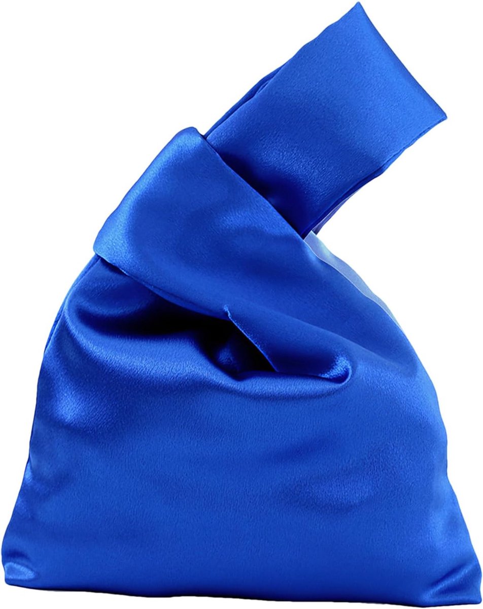 Satijn Japanse Knoop Tas Voor Vrouwen Elegante Avond Clutch Pols Bag Polsband Portemonnee