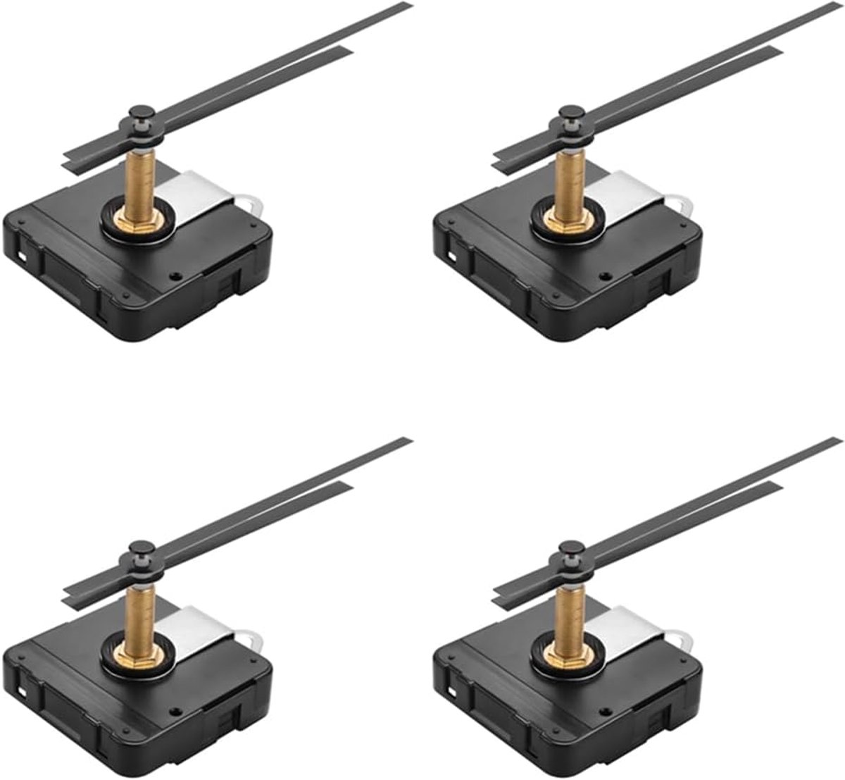 4 Stuks 31 mm Lange Staaf Diy Klok Bewegingsmechanisme Naalden Kit Wandmontage Quartz Klok Beweging Reparatie Gereedschap Onderdelen
