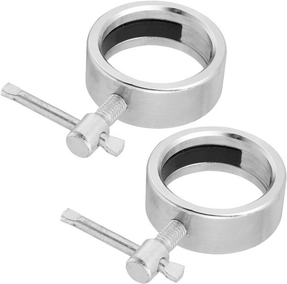 Halterschijf Klemmen - Gewichtsklemmen Halterstang - Krachttraining - Veilig Vergrendelingsmechanisme - 10x6.5x2.5cm - Zilver