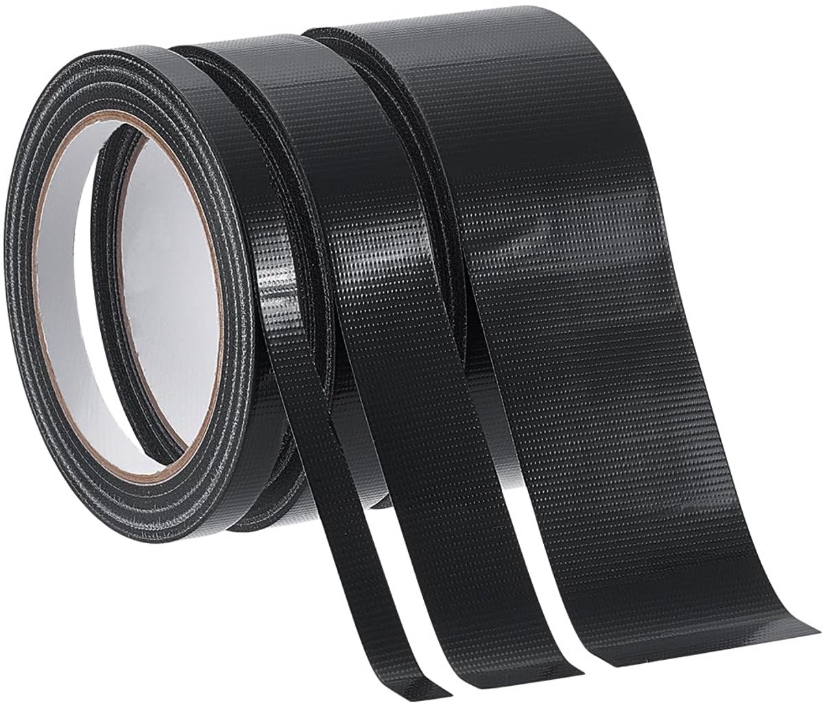 Dailygoods- Boekbindtape - 5 Rollen - 10 mm/25 mm/50 mm Breed - Polyethyleen - 20 m/Rol - Voor Boekrestauratie - Reparatietape