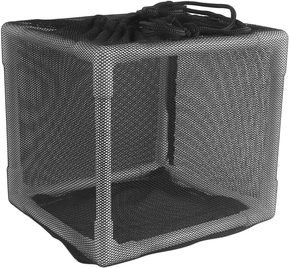 Vijverpomp filterdoos, nylon mandhoes niet-verstopping kubus waterpomp netten barrière mesh zakken, 18x18x18cm