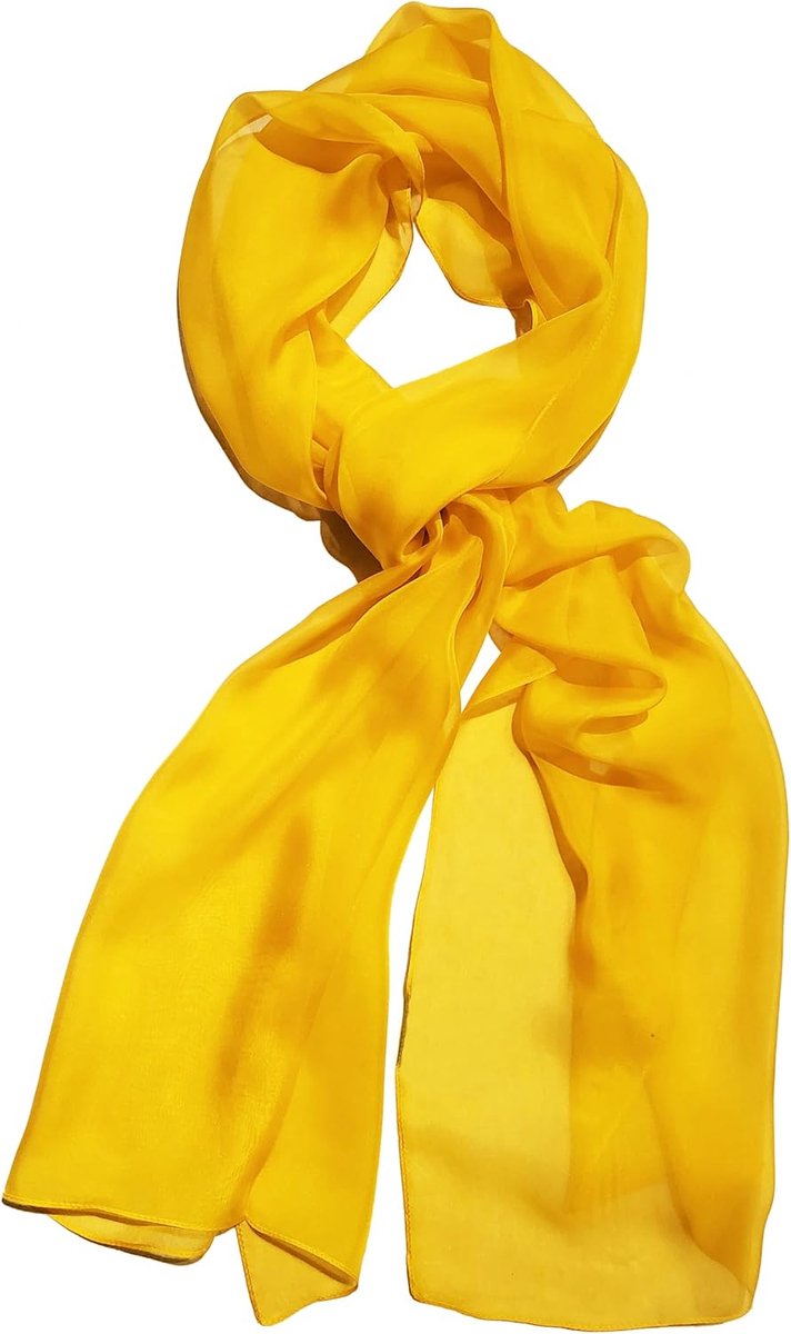 Gear DAMES Zijden Sjaal Chiffon Scialle 100% Zijde