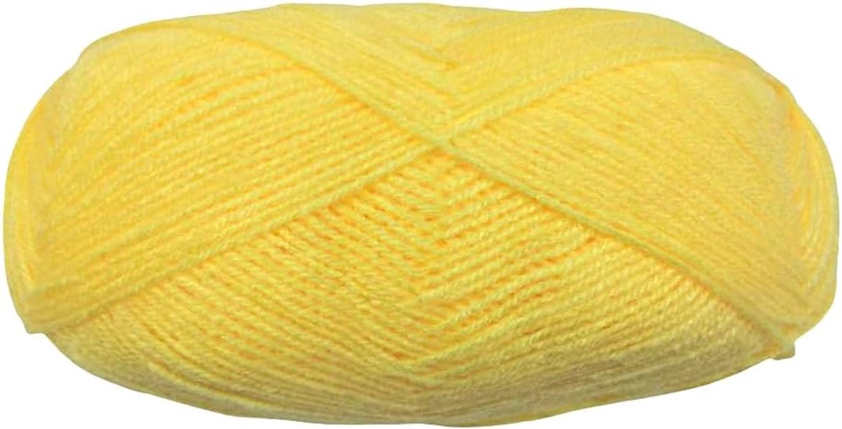 Wol, fijne wol, 100 g, 365 m, voor haken (1, 119 geel)