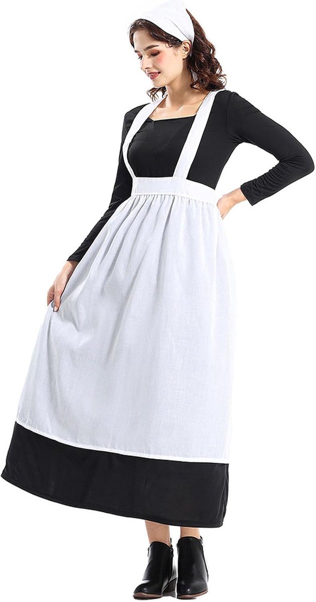 Elegant cosplay-kostuum met lange mouwen voor dames en heren, historische outfit, Halloween-feest, formele gebeurtenis
