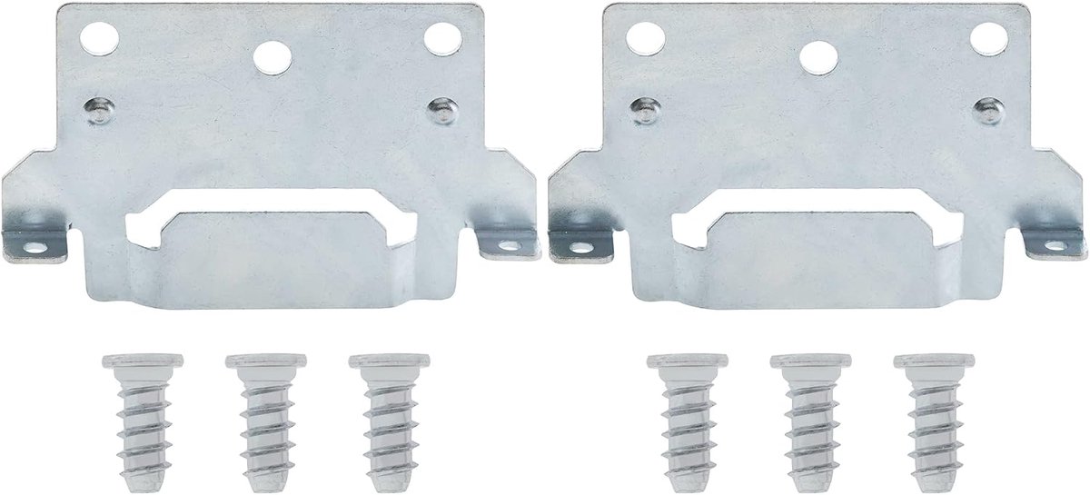 Hardware Parts Vervanging voor IKEA bedframe deel 116791 (montageplaat) en 105307 (schroeven)