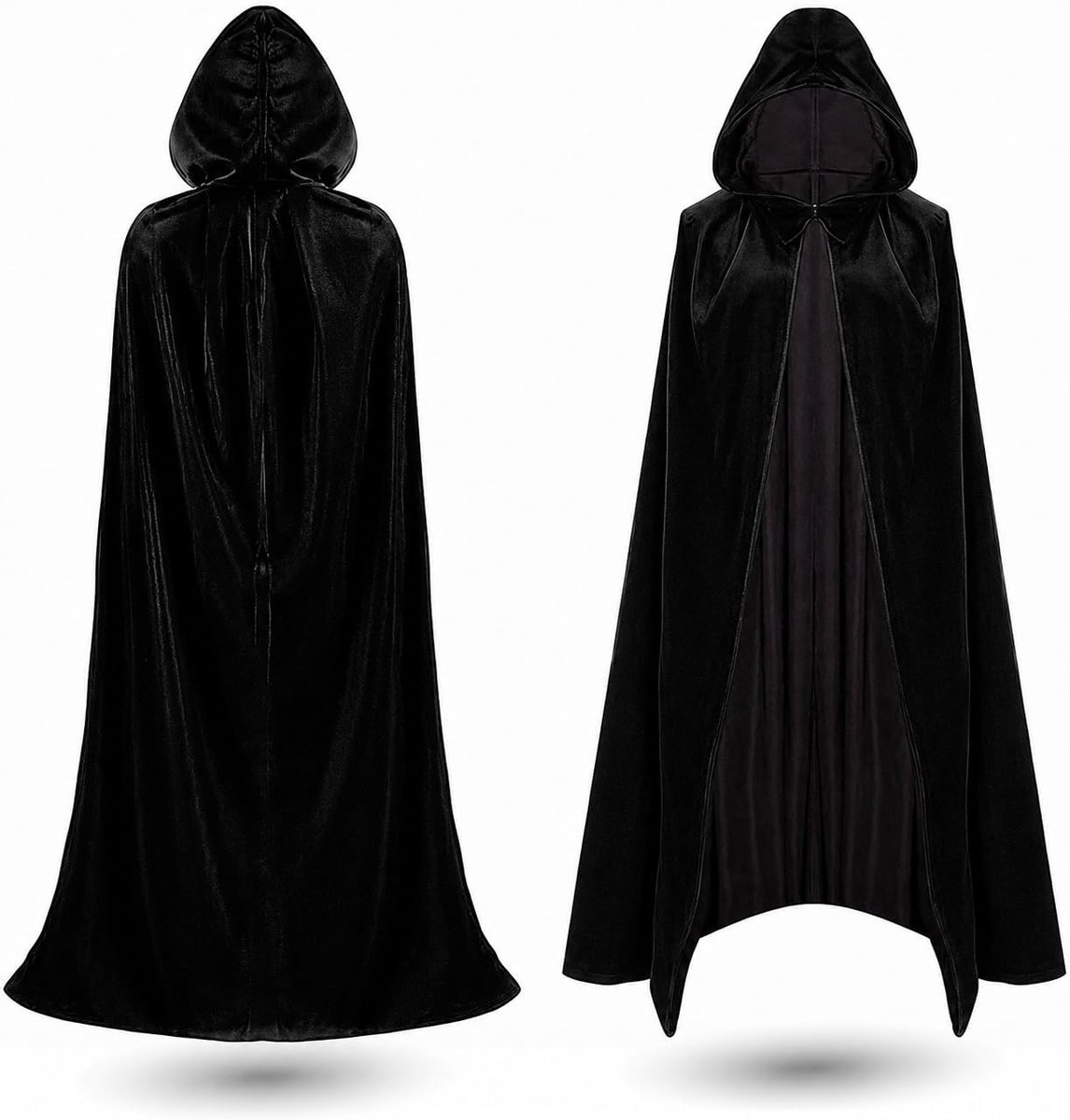 vampier kostuum cape - cape met capuchon voor kinderen & volwassenen - dames & heren