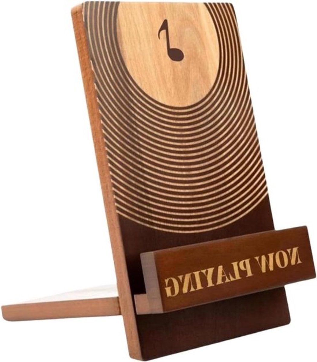 Generico Opbergdoos voor grammofoonplaten van hout, 5,24 x 7,09 x 8,74 inch, verzamelrek voor grammofoonplaten van hout, standaard, elegante organizer voor vinyl, tentoonstelling, LP-plank voor Appa
