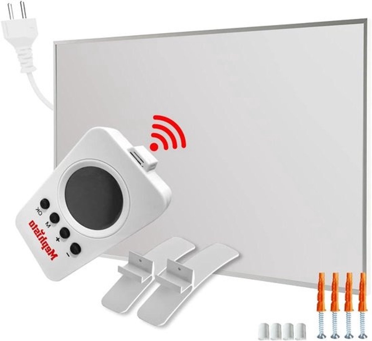 Infrarood Verwarming - Elektrische Kachel - Ruimte Verwarmen - Open Raam Detectie - 1200 Watt - Met poten