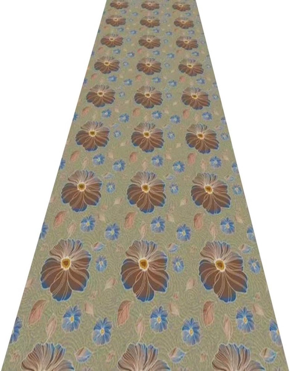 Lange loper tapijten voor hal gebied tapijten corridor tapijt 3D bloem afdrukken Polyester gemakkelijk te reinigen antislip snijtafel, maat aanpassen