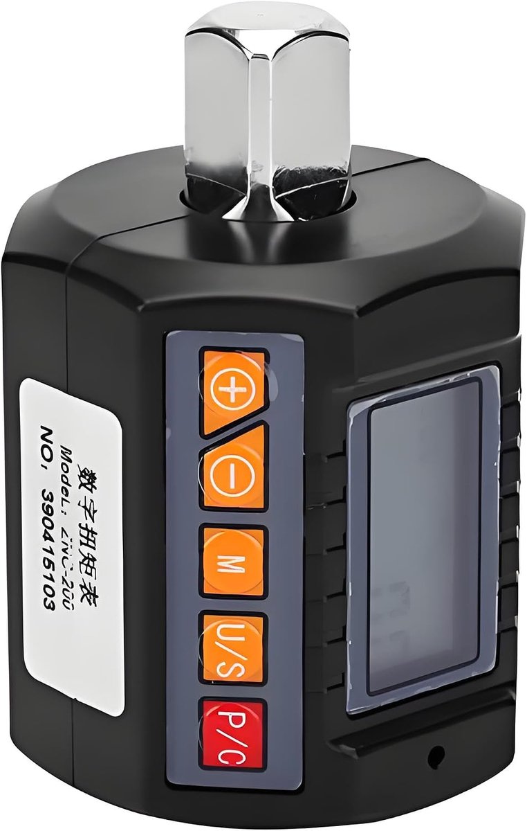 Digitaal Display Torsiemeter Draagbare, Zeer Nauwkeurige Sleuteladapter ZNC-200 20-200N.M, Met Meerdere Functies, Hoge WerkefficiëNtie En Brede Toepassing