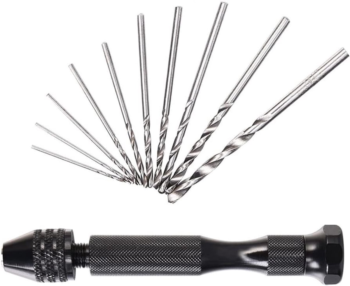 Dailygoods - Pin Vise Handboor Set - 26-delige - Micro Mini Twist Drilling - Voor Hout en DIY - Sieraden - Precisie - Geschikt voor Hobbyisten - Multi