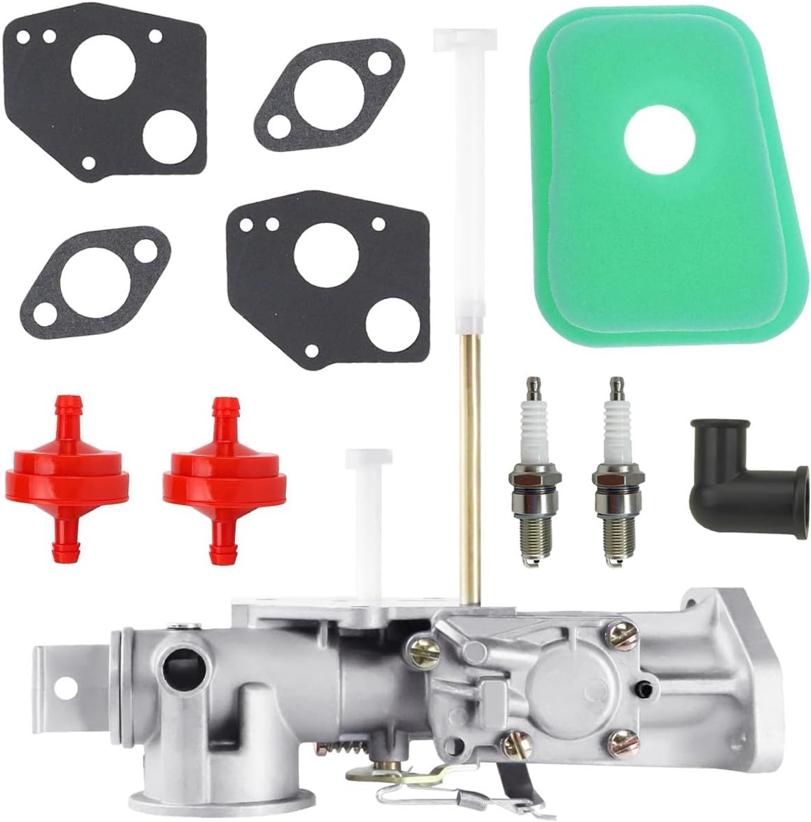 Carburateur voor Briggs & Stratton 4-takt motoren, vervangt de motorserie 297599, 135252, 130200, 130251, 130292, 130297, 131231, 131232, 135200. 135200. 13020. 0 100200
