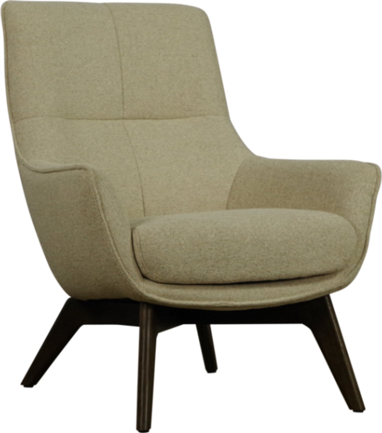 Meubelplaats Fauteuil Femke stof Glory Beige 5 met houten poten en pocketvering