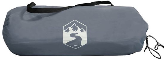 vidaXL - Strandtent - 268x223x125 - cm - 185T - polyester - grijs van Vidaxl — afbeelding 2