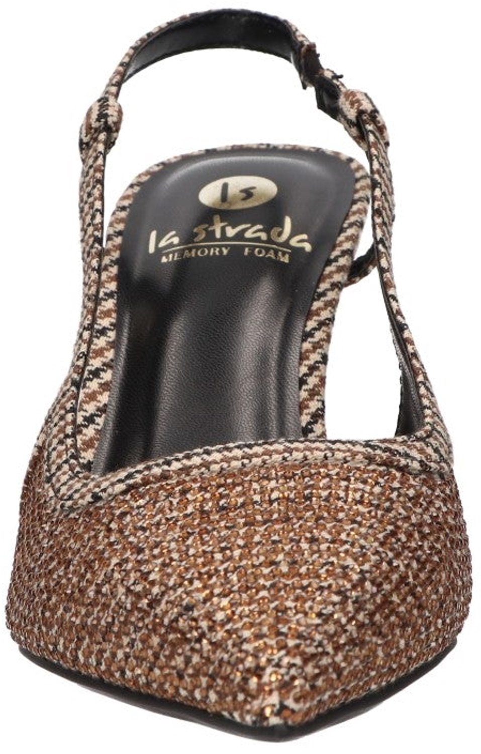 La Strada Slingback Pump Beige Met Steentjes - Damesschoenen - Maat - 39