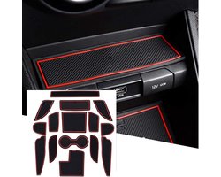 Ruiya Compatibel met 2018-2022 Kia Stonic Rubber Centrale Console Mat,Armsteun Cup Houder Mat Antislip Deur Naaien Stonic Indoor Mat Accessoires