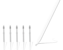 5 stuks originele reservepunten voor Xiaomi Focus pen, pen, stylus punt, touch-tips, nibs voor Xiaomi Pad 6S Pro 12,4 inch & Xiaomi Pad 7 Pro/7 11,2", nauwkeurige controle, schermvriendelijk, wit