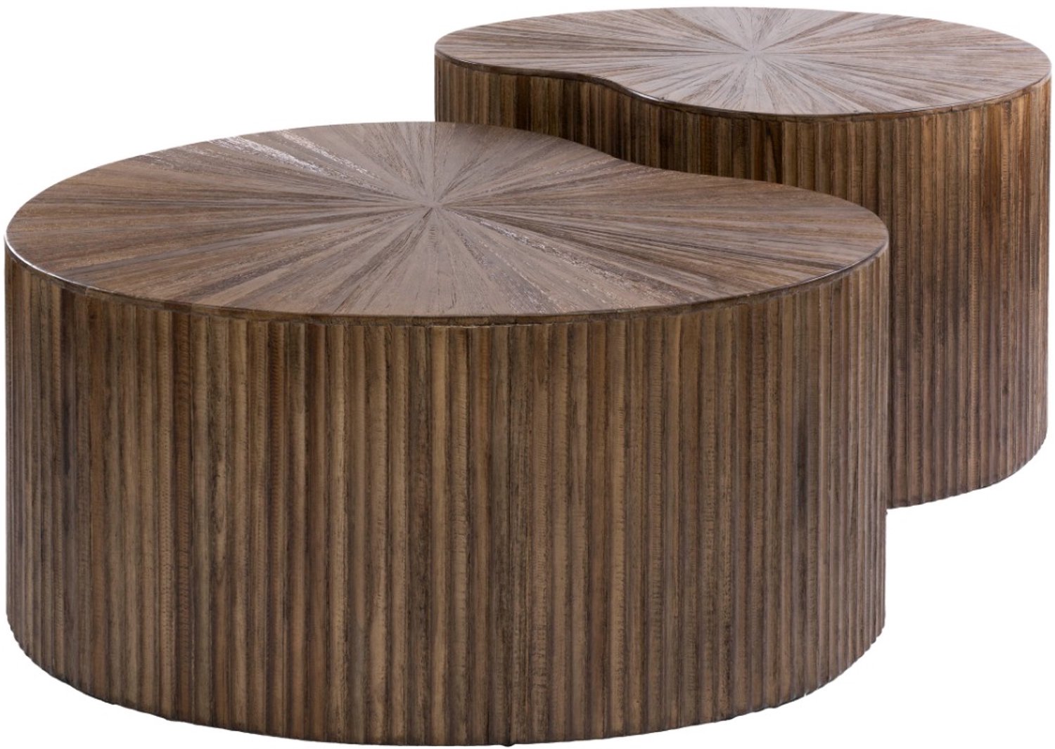AnLi Style Salontafel Maya Teak niervormig set/2