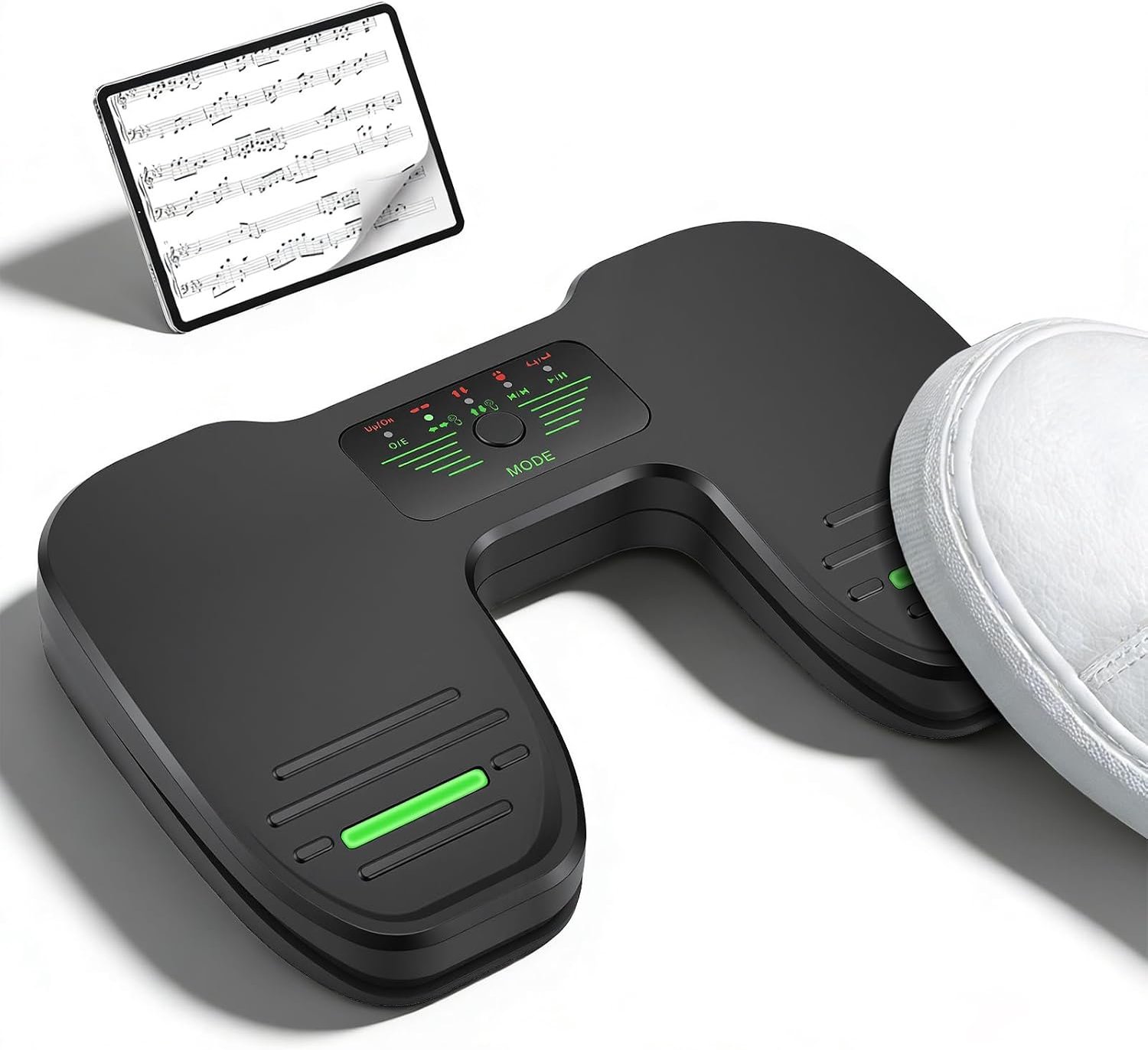 Bluetooth pagina omslagpedaal - Draadloze voetenschakelaar - Oplaadbaar - Handsfree bediening voor muzikanten - ShopVlot