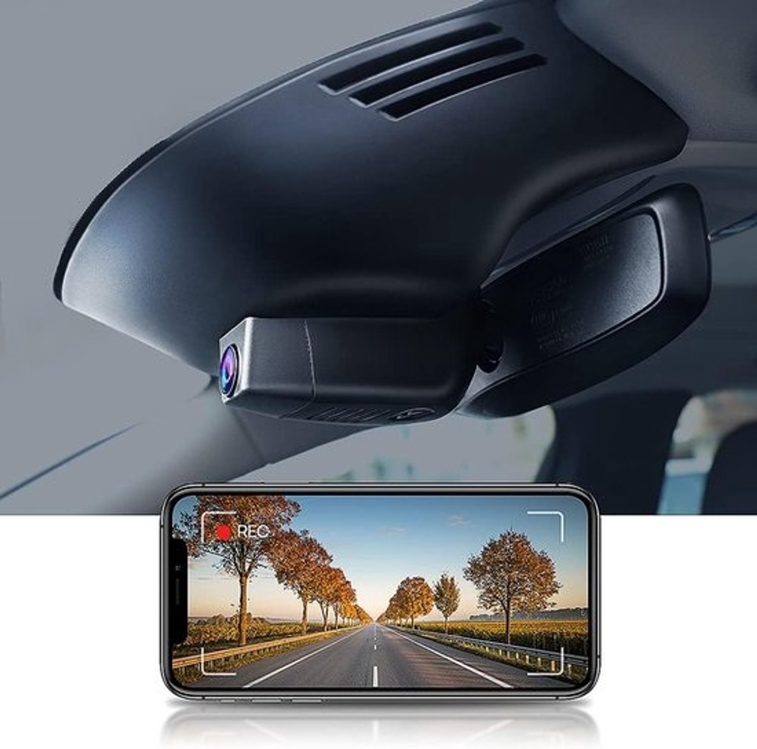 SnelShoppen - Dashcam voor Volvo XC60/S90 - 2018-2021 - 4K-autorecorder - Met nachtzicht, WiFi, loopopname, 64GB-geheugen, eenvoudige installatie