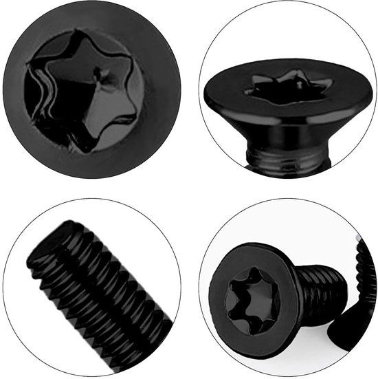 20 Stuks M6x30 mm Torx Schroeven met Verzonken Kop Roestvrij Staal — afbeelding 5