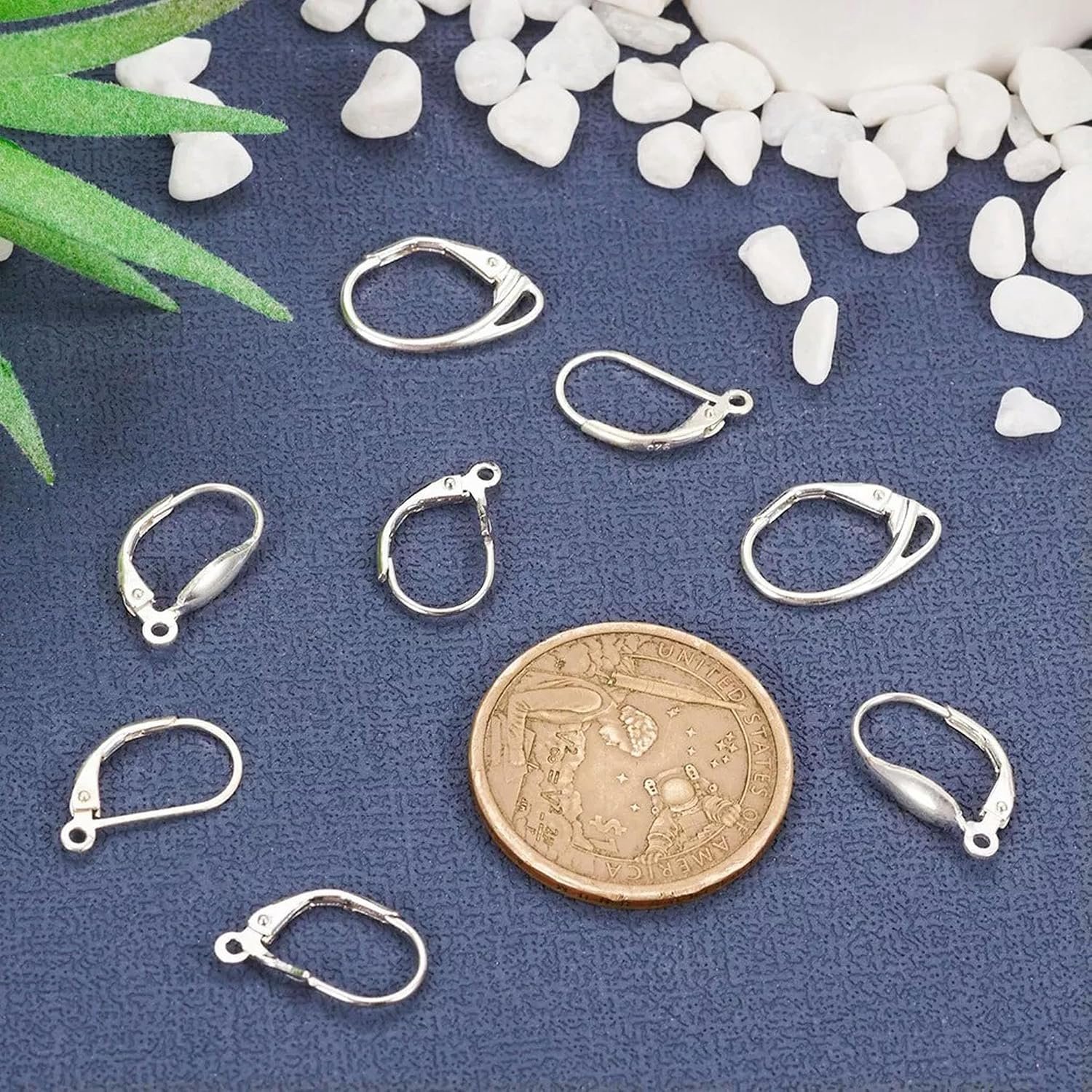 4 Pairs 925 Zilveren Leverback Oorbel Bevindingen 16.5 ~ 17x9~11mm