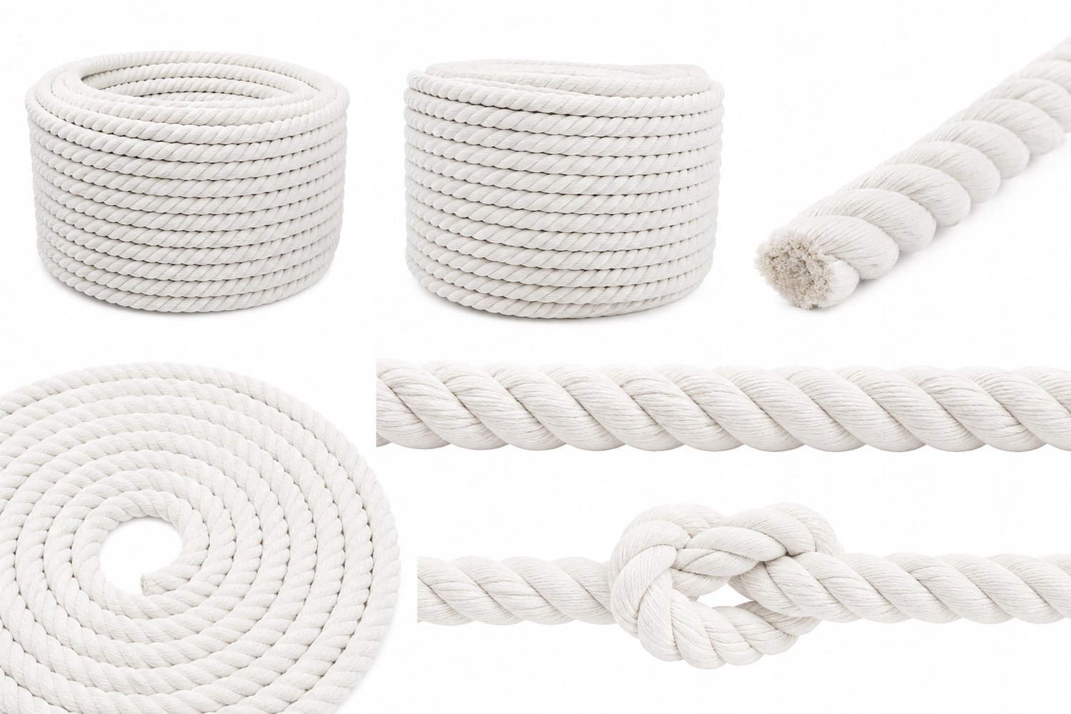 12mm Katoenen Touw 10m - Macramé, Kattenkrabpaal, Pergola, Nest