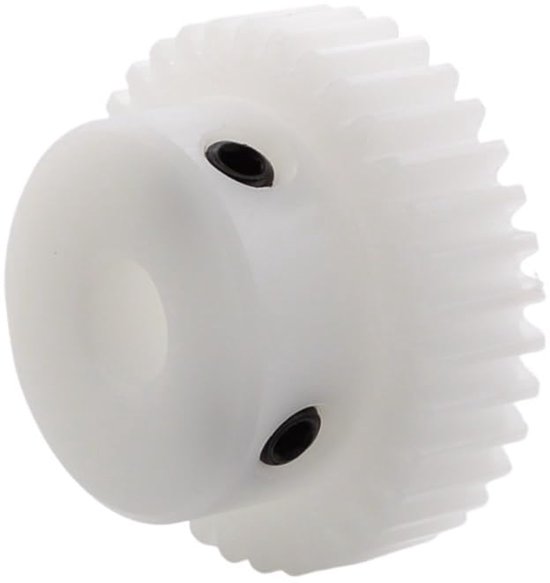 1 STUKS 1 Module POM Plastic Tandwielen 20T/22T/24T/25T Bewerkte Boring 4/5/6/8/10/12mm Nylon Motor Boss Tandwiel voor CNC-apparatuur(1 Module 24T Bore 10mm) — afbeelding 2