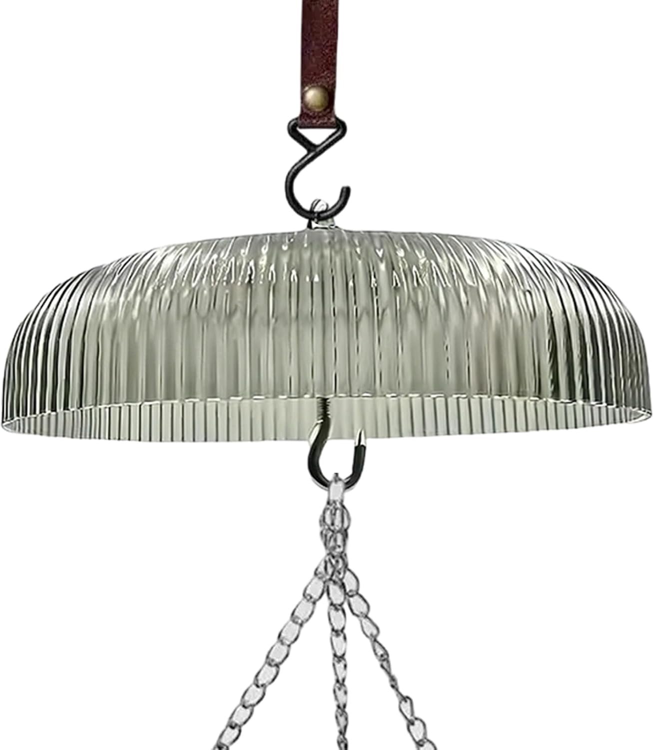 Baffle voor vogelvoeders, eekhoornbestendig koepelschild, vogelvoederhoezen regenbescherming - gereedschapsvrije installatie het hele jaar door voor paal vogelhuisje voederstation, boomraam, tuin