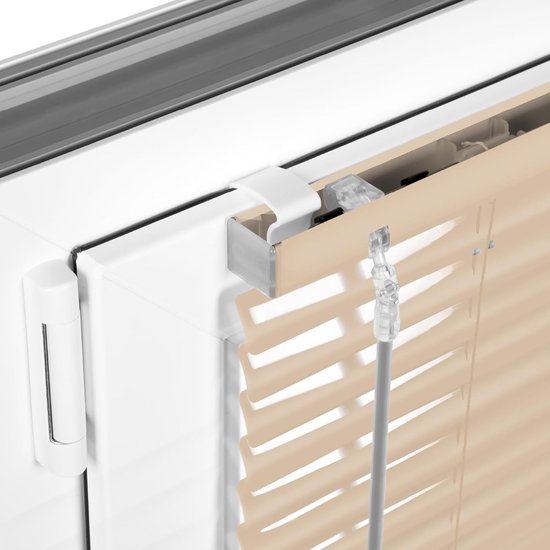 Sonello Aluminium Jaloezie voor Binnenshuis 55x100cm Klemmfix Beige — afbeelding 2