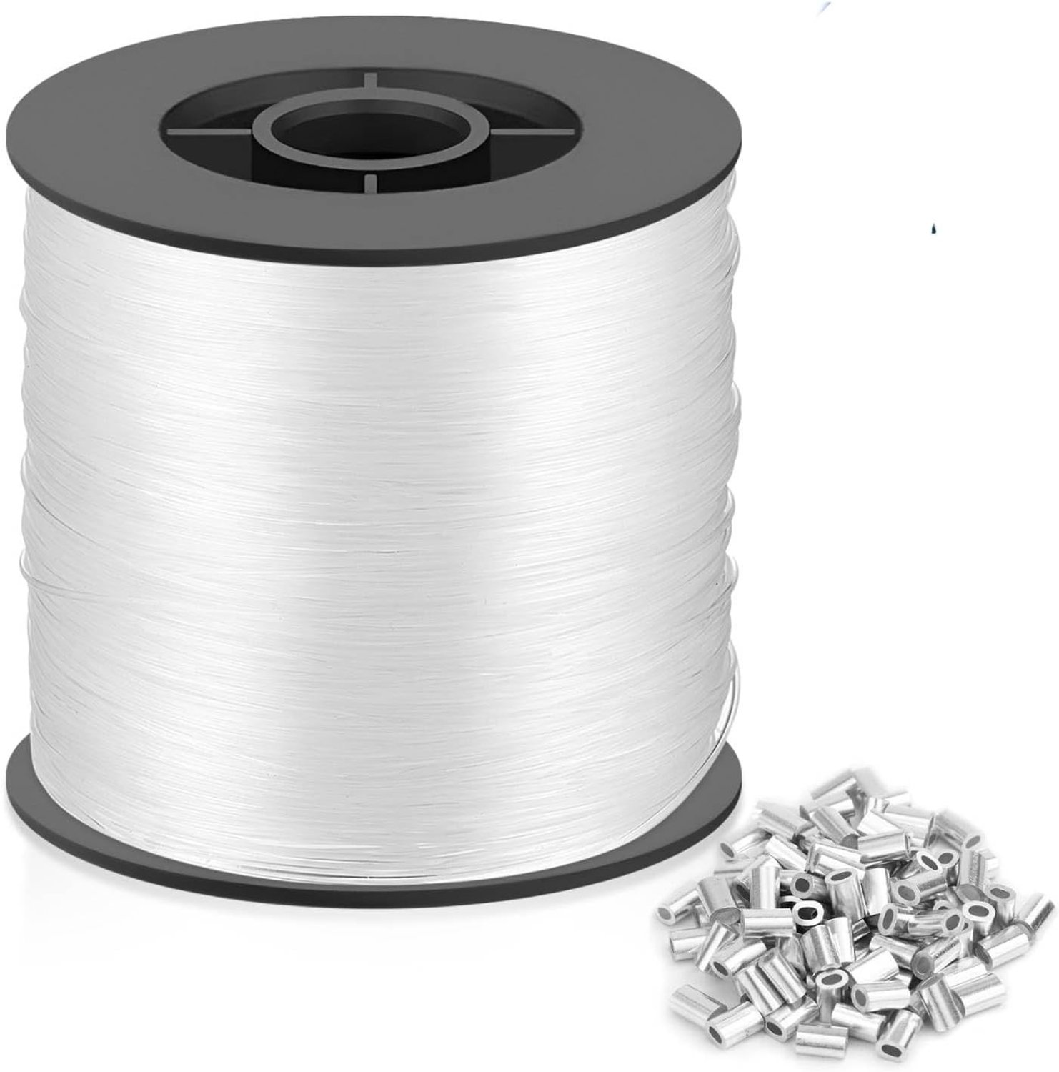 Sterke 8mm x 200m Transparante Visserslijn, Duurzaam Nylon Touw voor Huishoudelijke Klussen, Sieraden Hangen en DIY Projecten