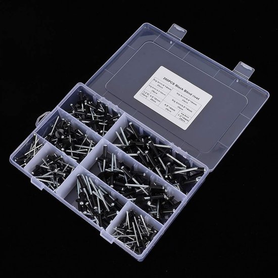 200 Stuks Blindklinknagels, Aluminium Constructie — afbeelding 2