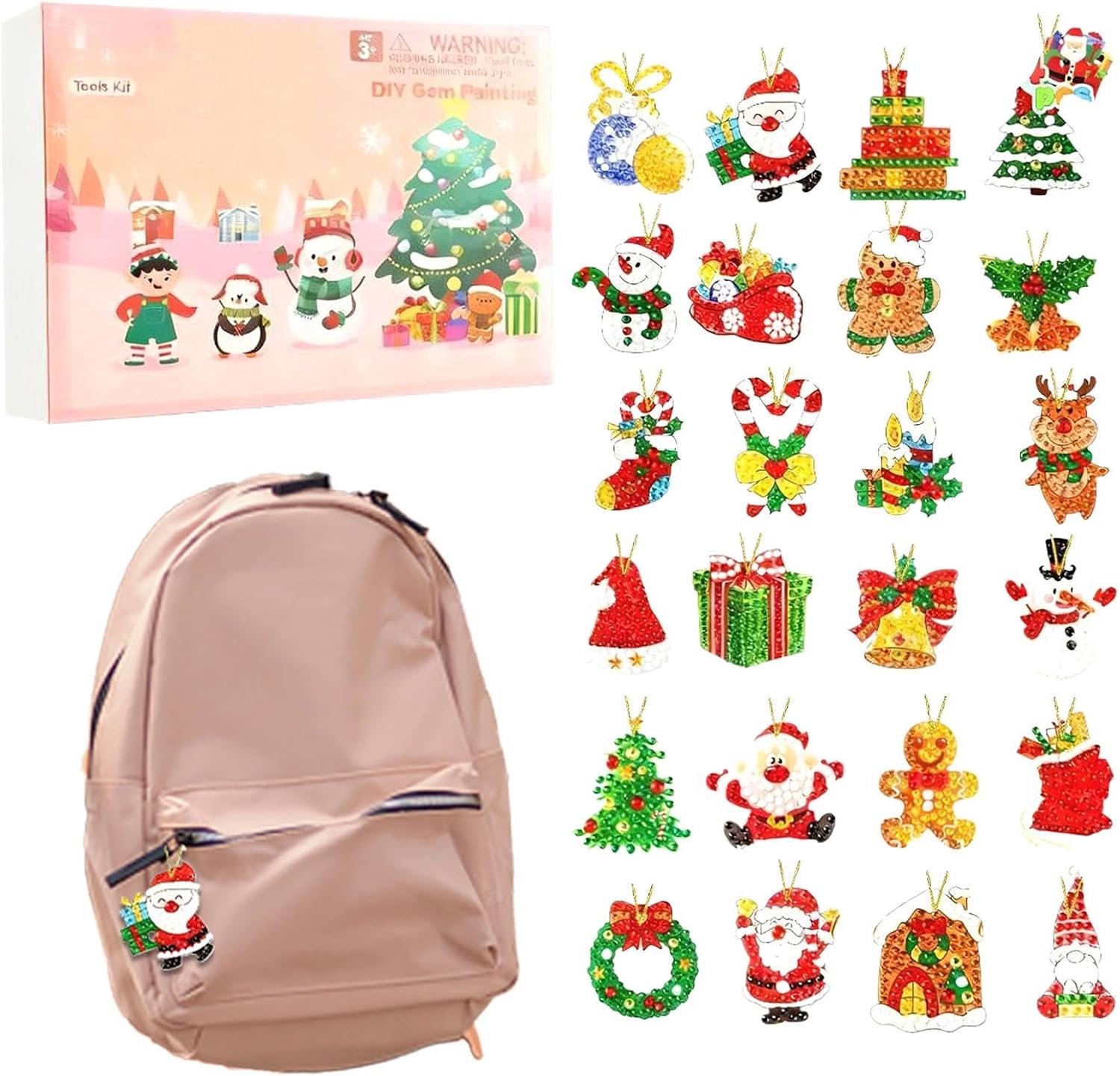 Kerstkalender 2D Acryl Decoratie