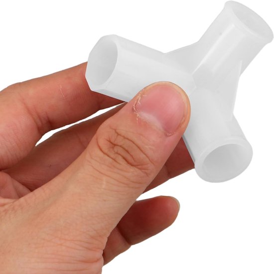 12 Stuks Delige Witte Plastic Hoekverbindingen Id Stevige Kledingkast Verbindingsstukken Universele Vervanging voor Draagbare Kledingrekframes Stofvriendelijk Ontwerp — afbeelding 4