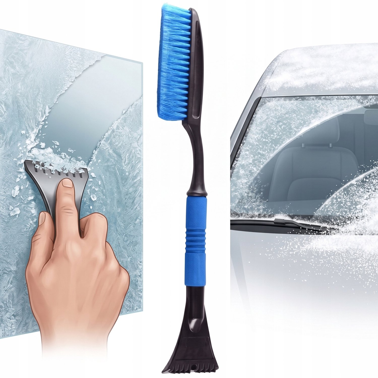 CARDOS AZ206 Premium Sneeuw- en IJskrabber Auto 85 cm