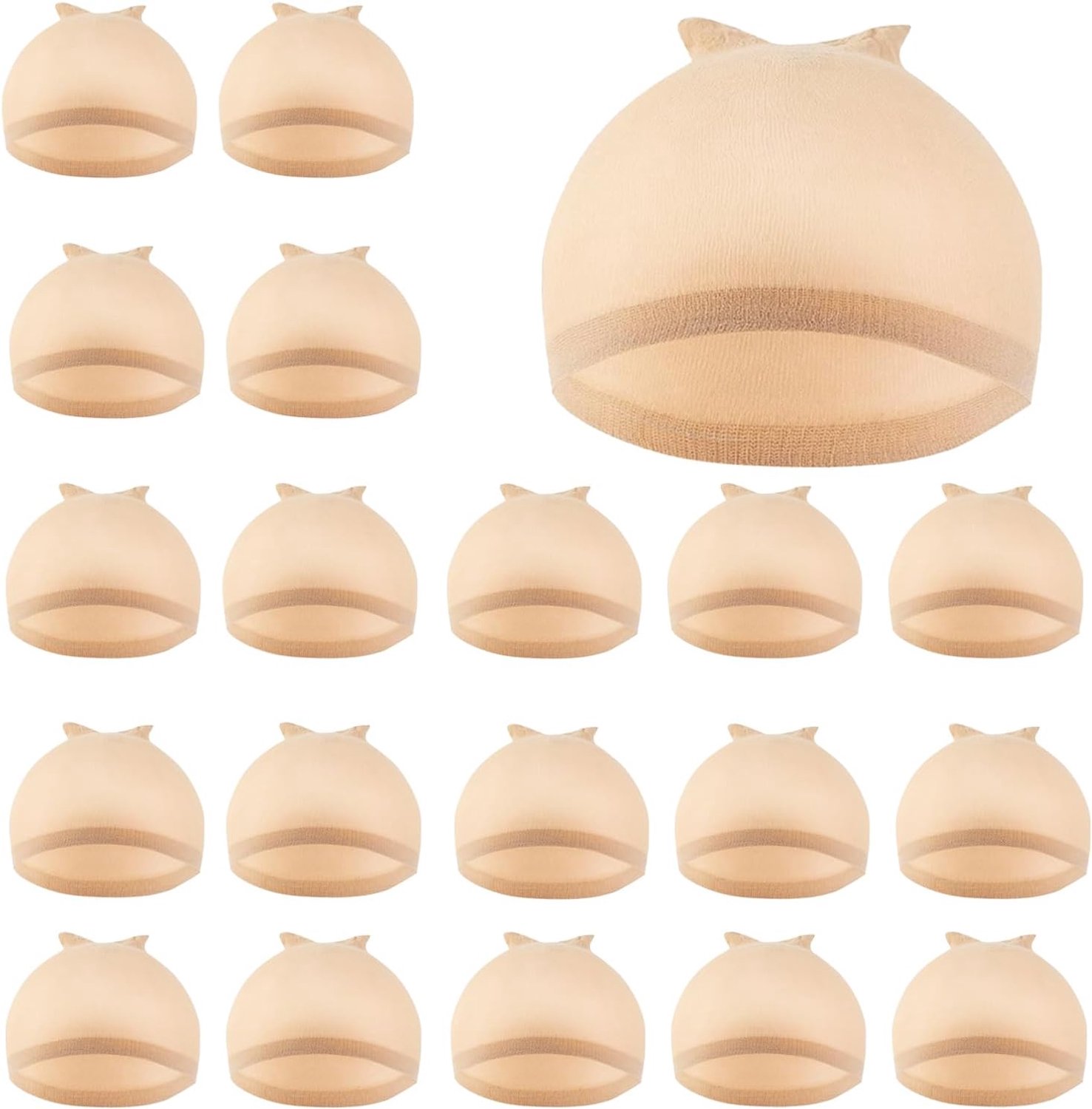 20 stuks onzichtbare en ademende haarnetjes (wig caps) voor dames
