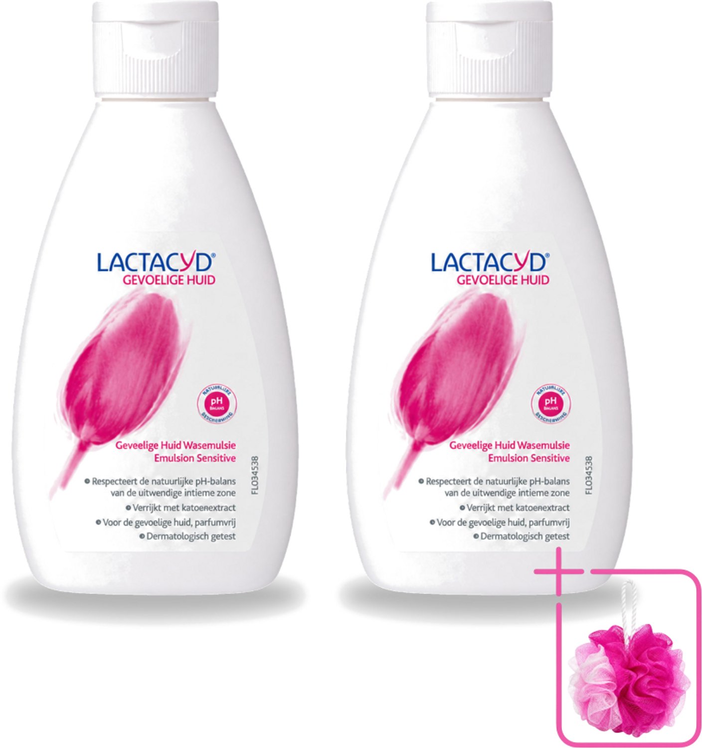2 x Lactacyd – Sensitive – Extra Mild – 200 ml - Bulkverpakking - Gevoelige huid verzorging - Douchemop - Intieme wasemulsie