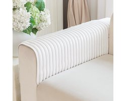 Royhom Bankhoes Waterdicht, Bankbeschermer Antislip voor Huisdieren, Hoes Sofa Chaise Longue, Zachte Wasbare Bankdeken (Wit, 60x60cm)