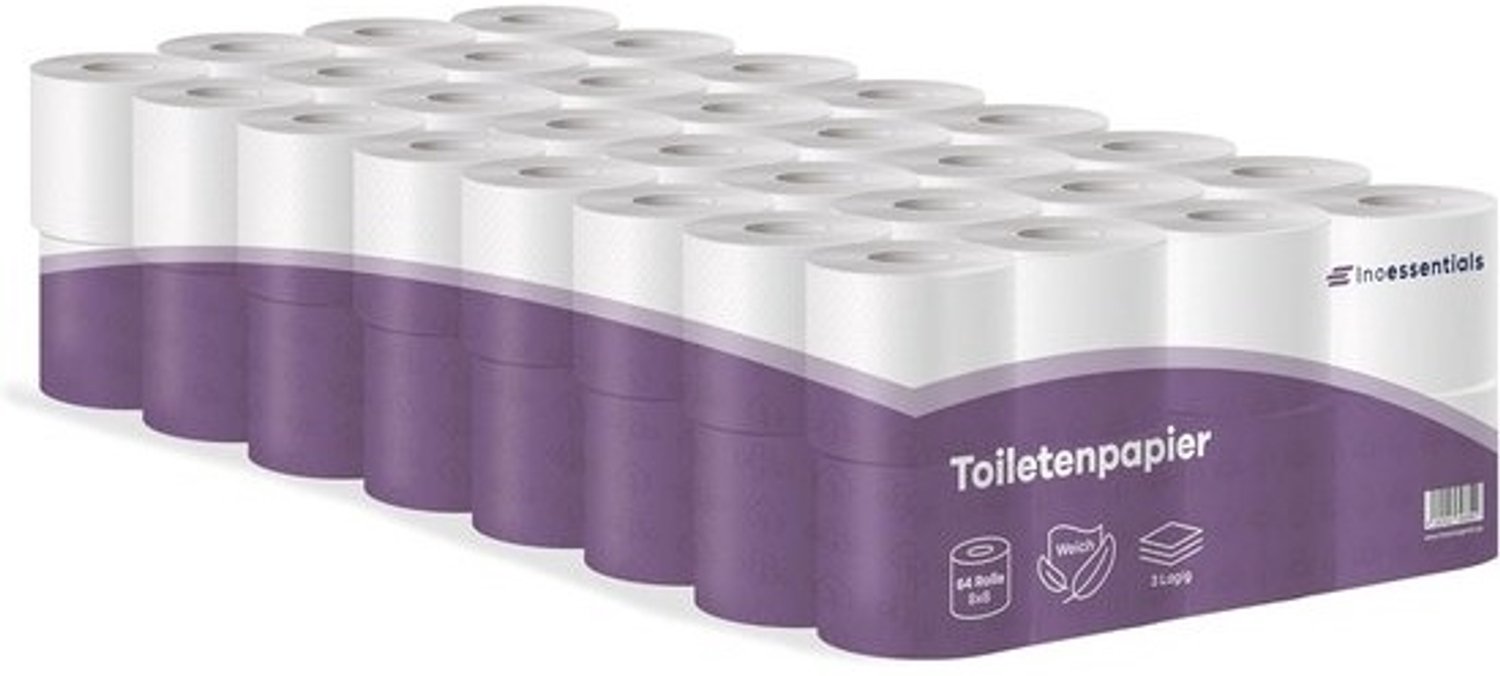 3-laags toiletpapier - Grote verpakking met 128 rollen - Zacht en sterk wc-papier
