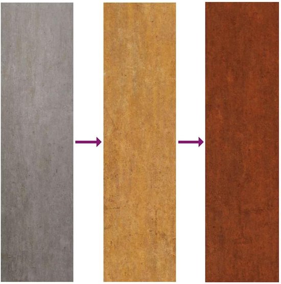 Cortenstaal plantenbak 100 x 100 x 18,5 cm, verhoogd bloembed van weerbestendig staal met open bodem voor goede drainage, decoratieve bloembak voor planten, groenten — afbeelding 4