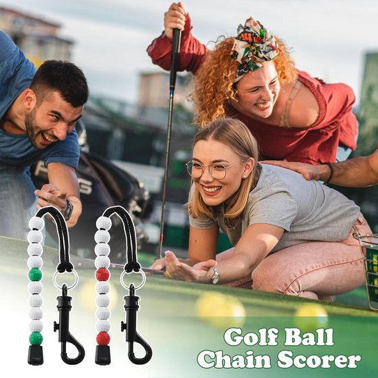 Golf Score Teller Set met 4 Stuks, Plastic Golf Kralen, Ideaal voor Mannen en Vrouwen, Perfect voor Buitenactiviteiten en Precisie in Scoren van GOLF — afbeelding 4