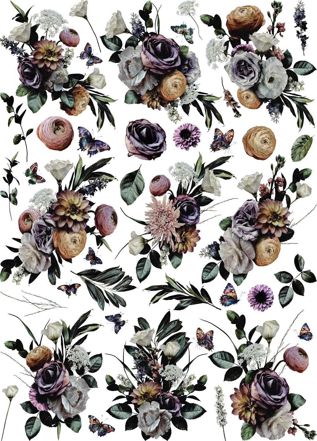 Dark Moody Grijs Rijstpapier, 29 x 40 cm (1st) - voor Meubels, Poster, Craft Decoupage van CRAFT KREATIVELY
