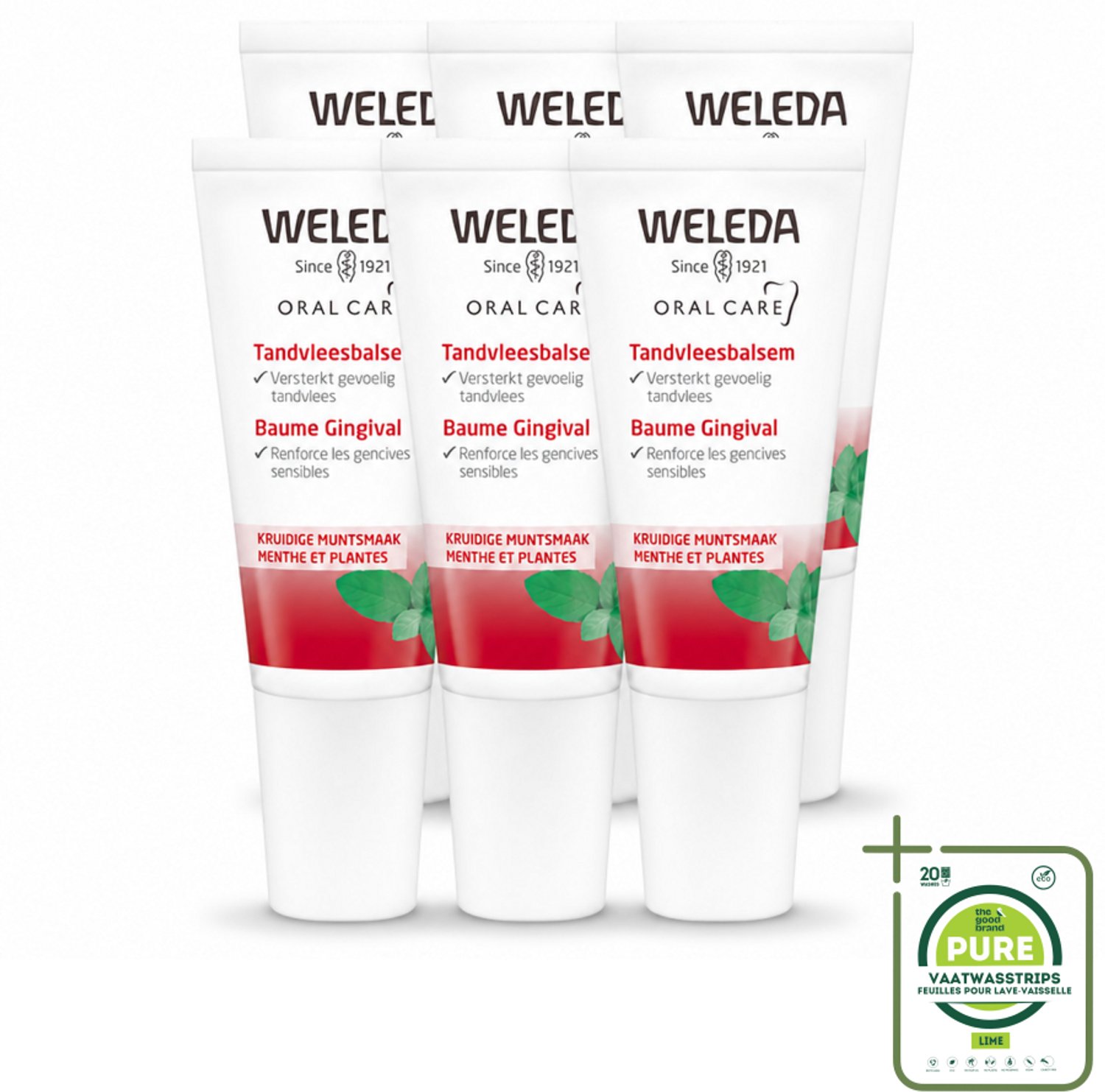 6 x WELEDA - Tandvleesbalsem - 30 ml - Grootverpakking - Vaatwasstrips - Tandvleesbalsem - Tandvlees Verzachten - Tandvlees Versterken - Tandvleesproblemen - Natuurlijke Tandzorg