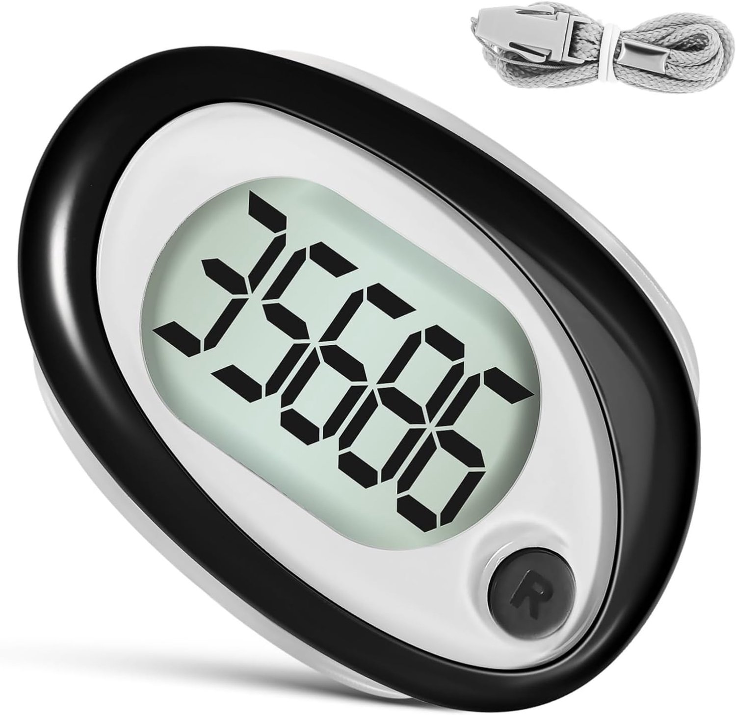 Happyyami Pedometer met Clip Nauwkeurige Stappenteller voor Draagbare Stappenteller voor Senioren Compact Lichtgewicht Eenvoudig Resetbaar voor Dagelijkse Activiteit